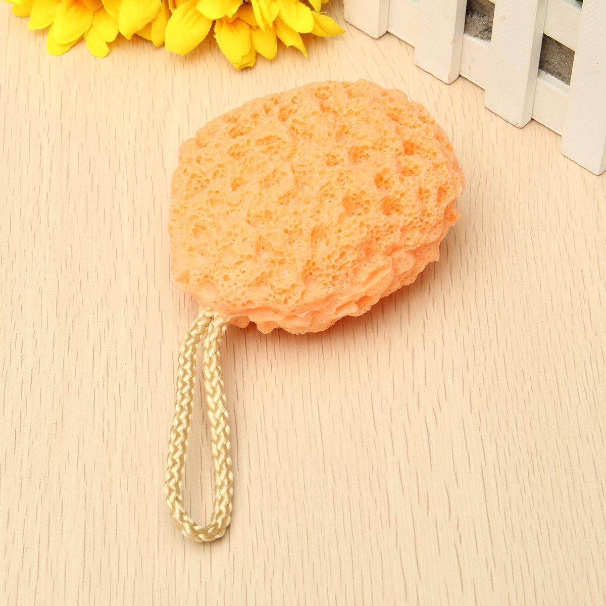 High Quality Face Cleaning Sponge Wholesale Bath Scrubber Shower Spa Sponge Body Cleaning Orange Red
