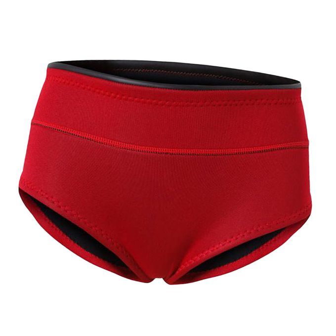 Women Wetsuit Brief Girls Diving Wetsuit Underwear Swimsuit Red XL
