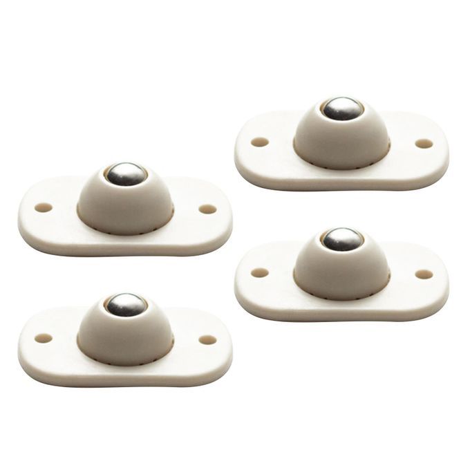 4 Pieces Adhesive Swivel Casters Small Caster Stainless Steel Ball
