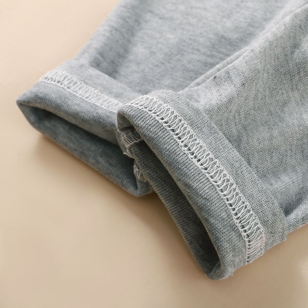 4-12Years Kid Boy Plush Fox Long Sleeve Shirt+ Grey Pants