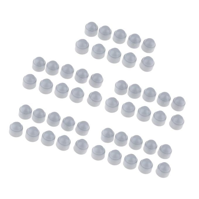 M6  Hexagon Dome  Screw Nut Protection Caps Cover - Pack Of 50