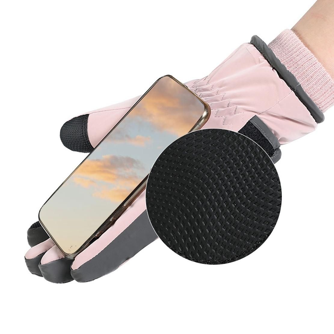 Ski Gloves for Women Ultralight Waterproof Winter Warm Gloves Touch Screen Snow Gloves Motorcycle Riding Gloves A