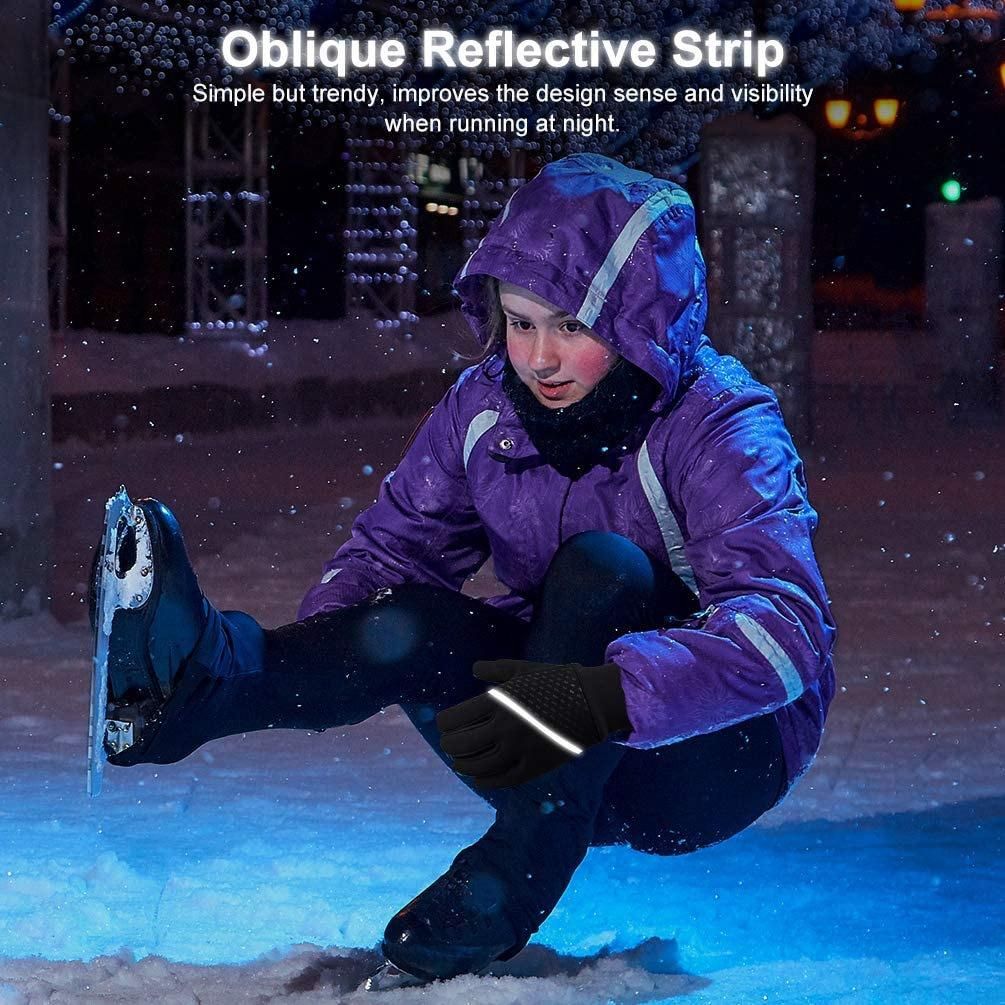 Childrens Winter Cycling Gloves Kids Warm Touchscreen
