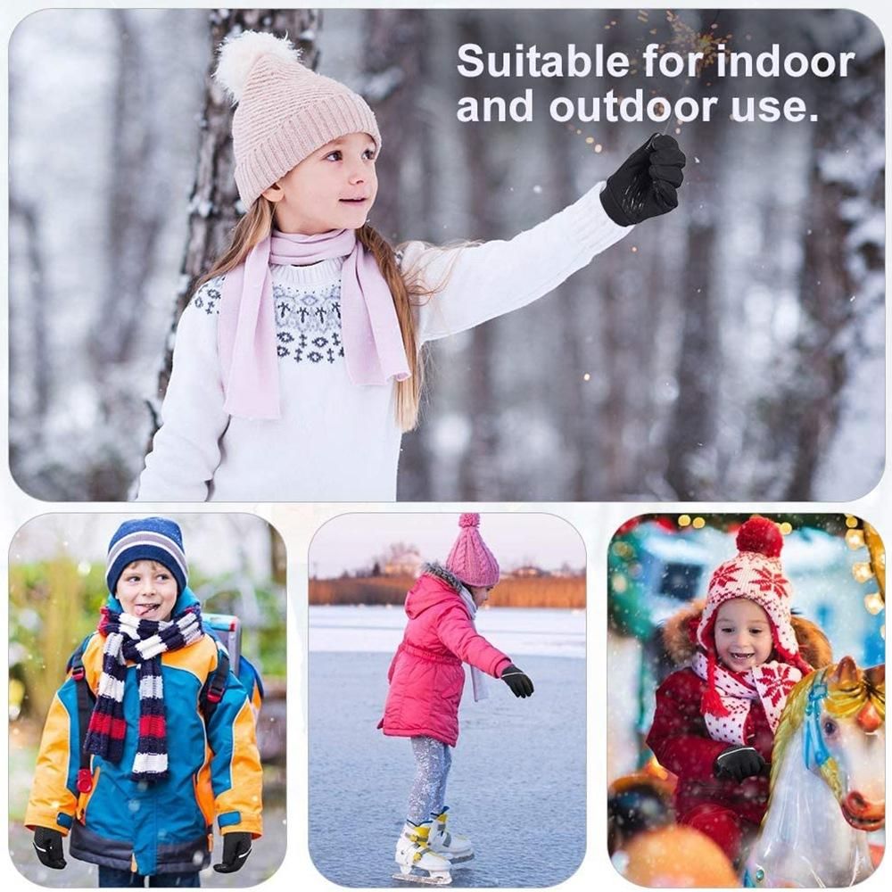 Childrens Winter Cycling Gloves Kids Warm Touchscreen