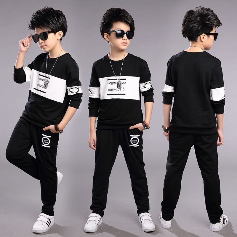 [Top + Pants] Boys Suits Children's T-shirt Boys Clothes Two-piece Set
