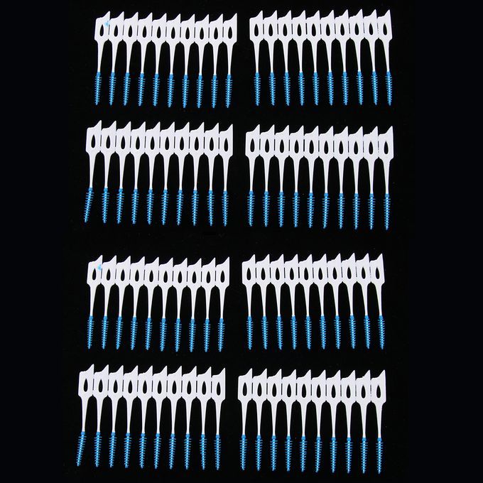 80pcs Silicone Interdental Brush Tooth Flossing Oral Dental Hygiene