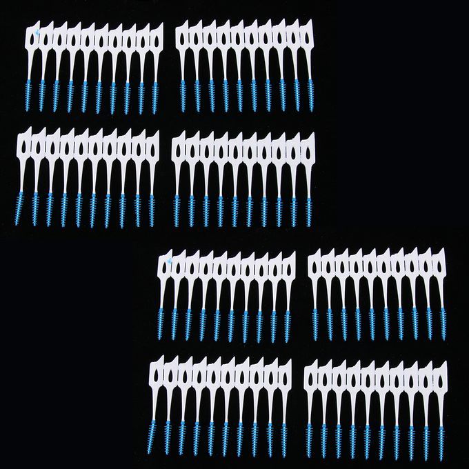 80pcs Silicone Interdental Brush Tooth Flossing Oral Dental Hygiene