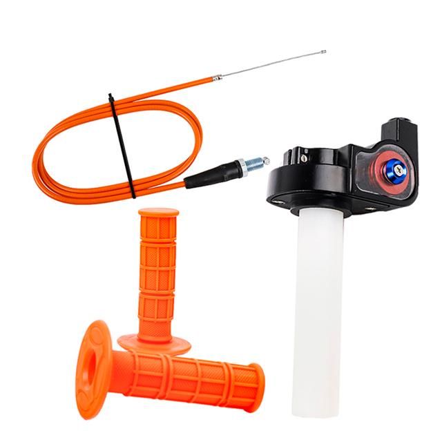 Motorcycle handle throttle cable