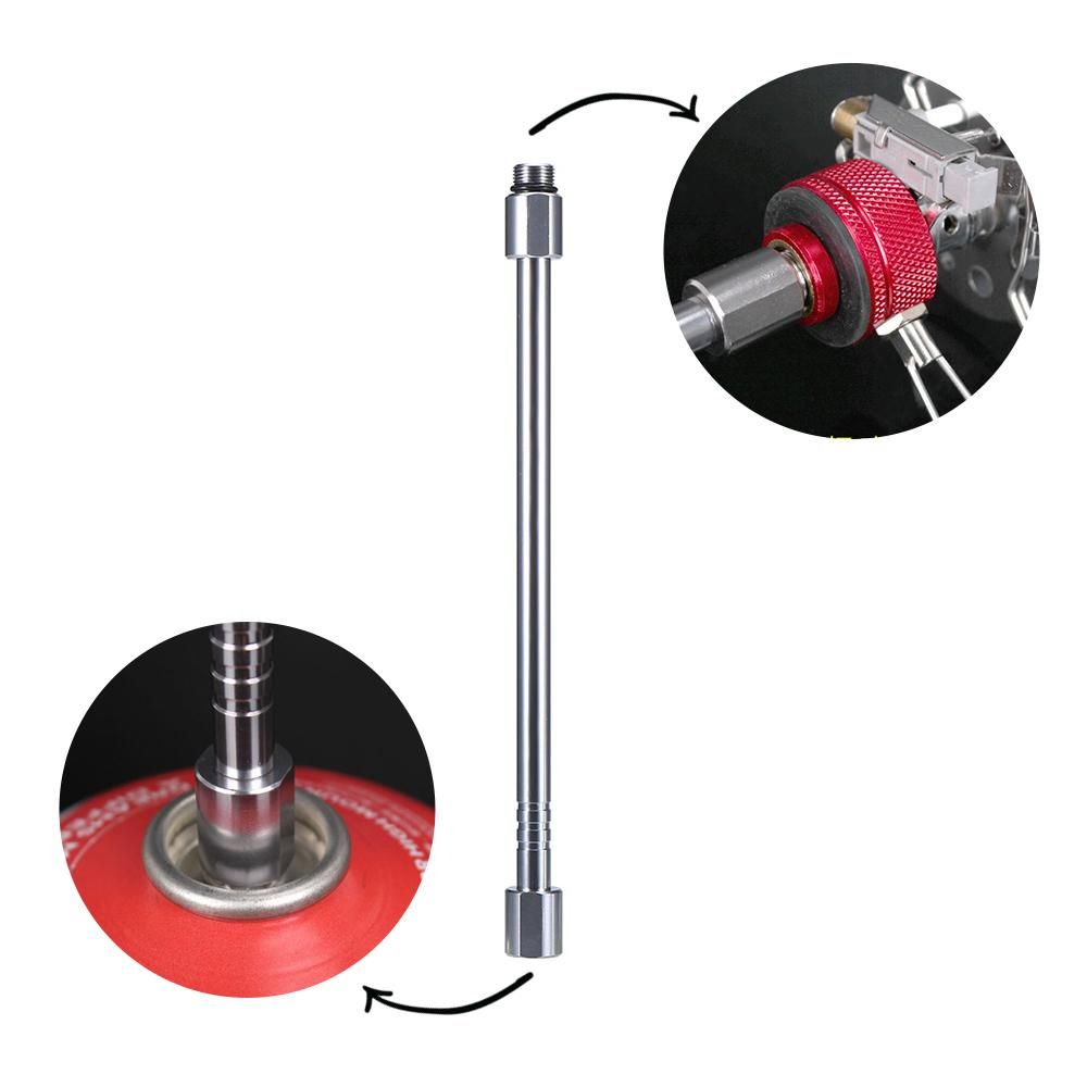 Gas Lantern Extension Tube Blow Torch Extender Pole Camping Lamp Extension Rod Cooking Stove Gas Tank Converter Extension Rod