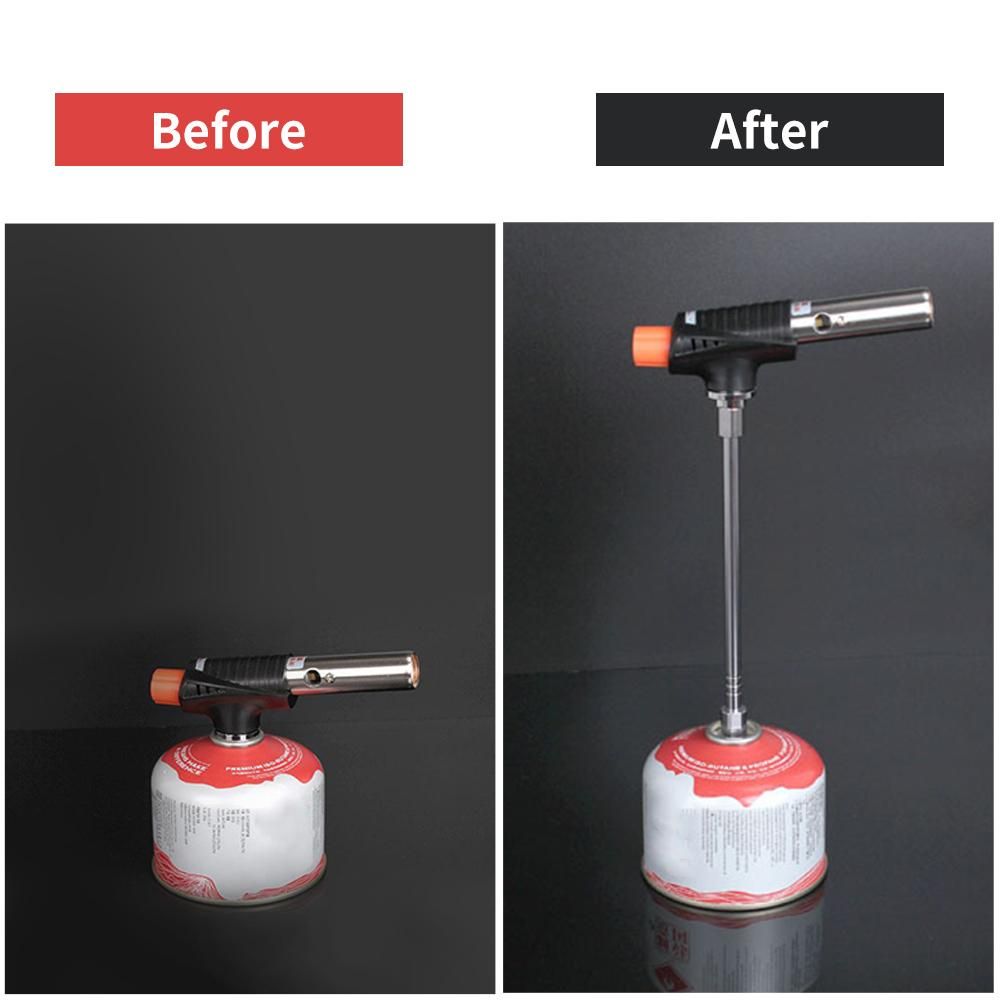 Gas Lantern Extension Tube Blow Torch Extender Pole Camping Lamp Extension Rod Cooking Stove Gas Tank Converter Extension Rod