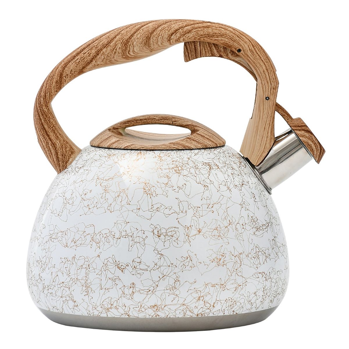 2.8L Whistling Kettle Stainless Steel Water Kettle Gas