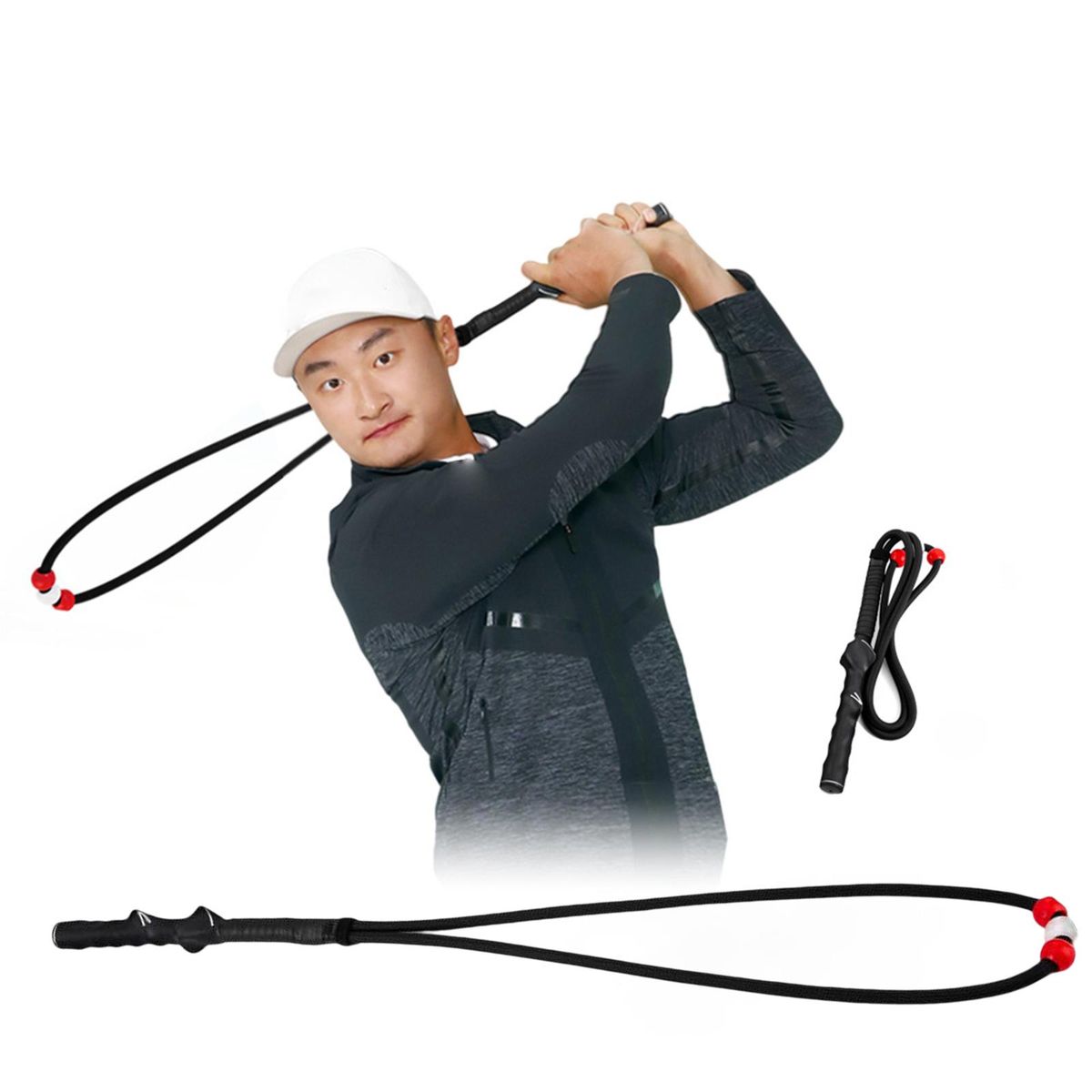 Golf Swing Training Aid Practice Rope Trainer For Black