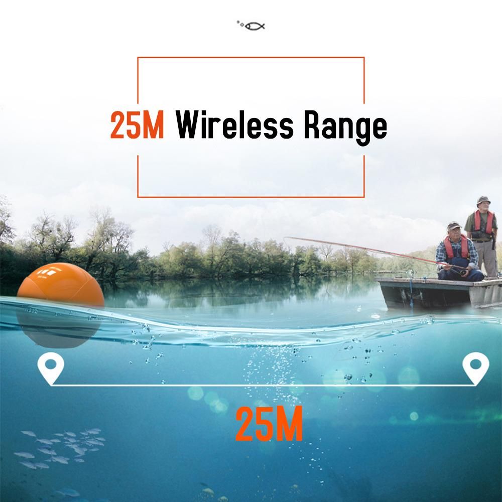 Wireless BT Smart Fish Finder Portable Sonar Fishfinder for Kayak Boat Fishing