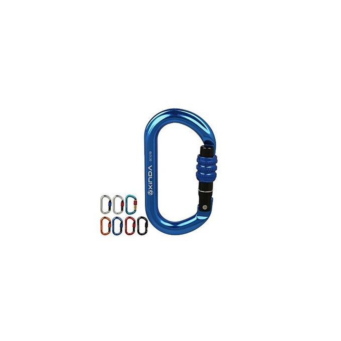 XINDA XD8122N Climbing Super Strength Steel Screw Main Lock Protection Climbing Hiking Carabiner