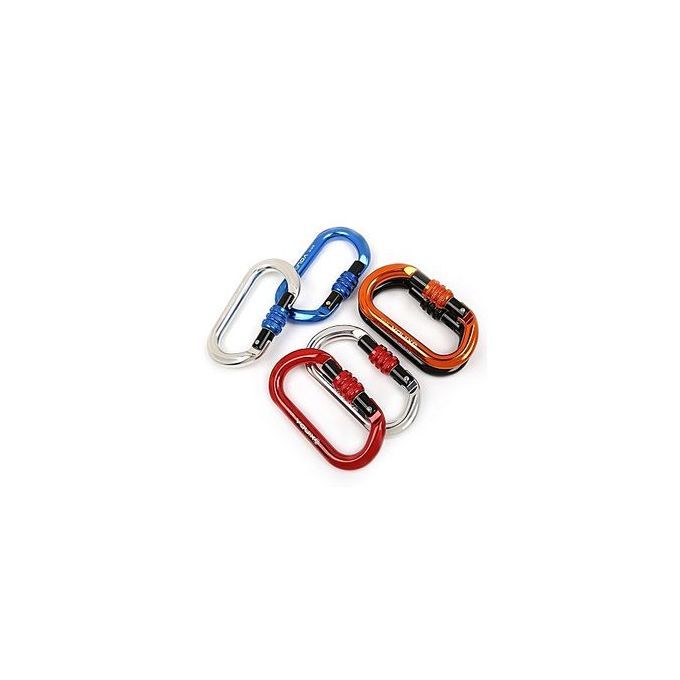 XINDA XD8122N Climbing Super Strength Steel Screw Main Lock Protection Climbing Hiking Carabiner