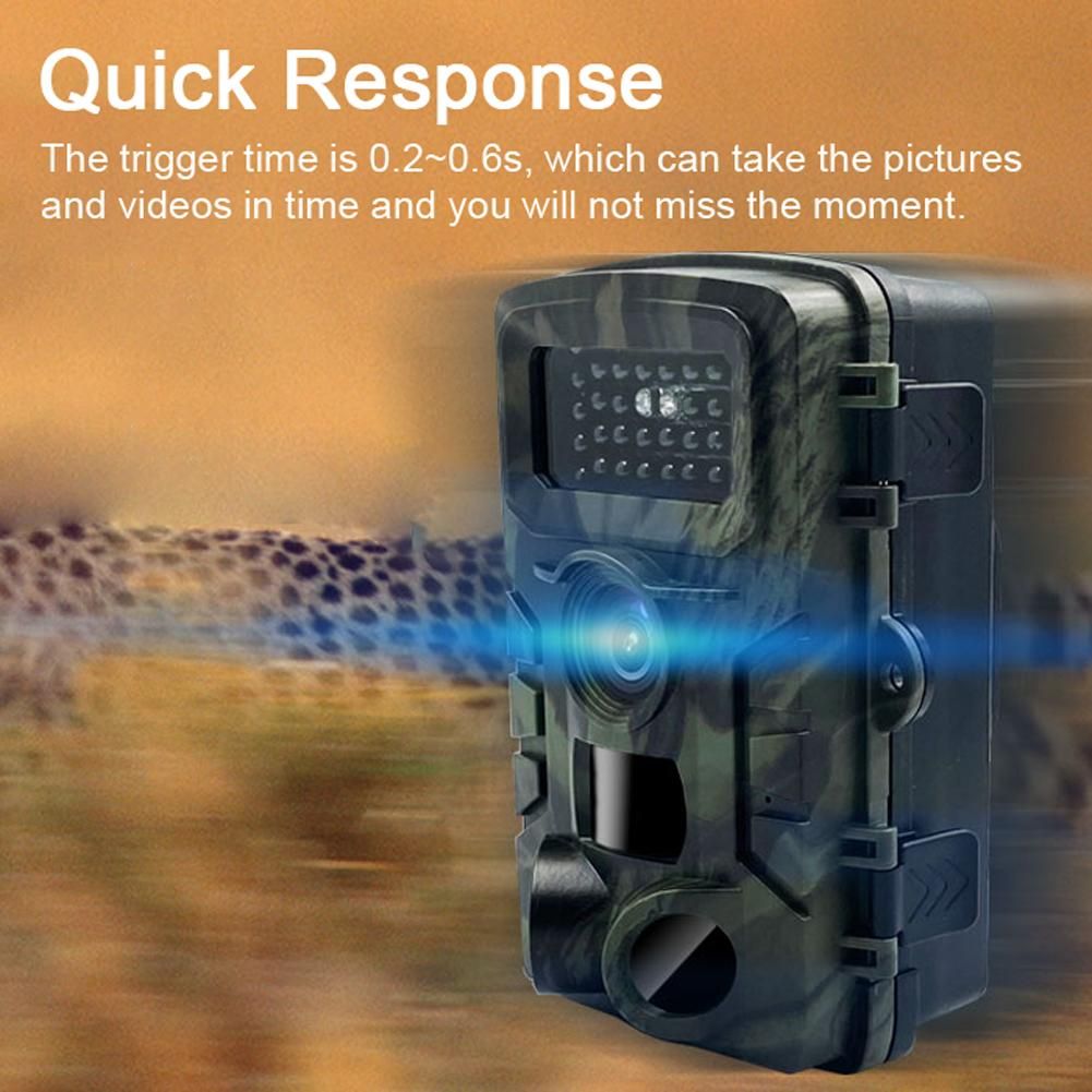 36MP 1080P  Day Night Photo Video Taking Camera Multi-function Outdoor Huntings Animal Observation House Monitoring Camera IP54 Waterproof 2.0 Inch Display 12 Languages with 34 Infrared Lights Camera
