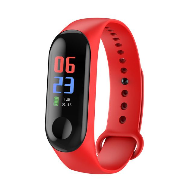 Smart Wrist Band Watch Bracelet Wristband Wristwatch Red