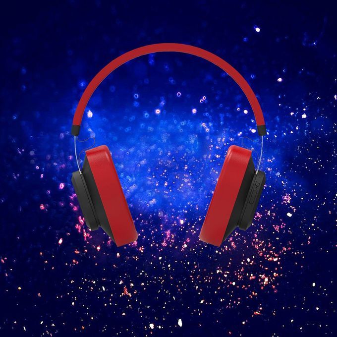 Multifun Tion Headset Headset Monitor Level Wireless Stereo Headset-red