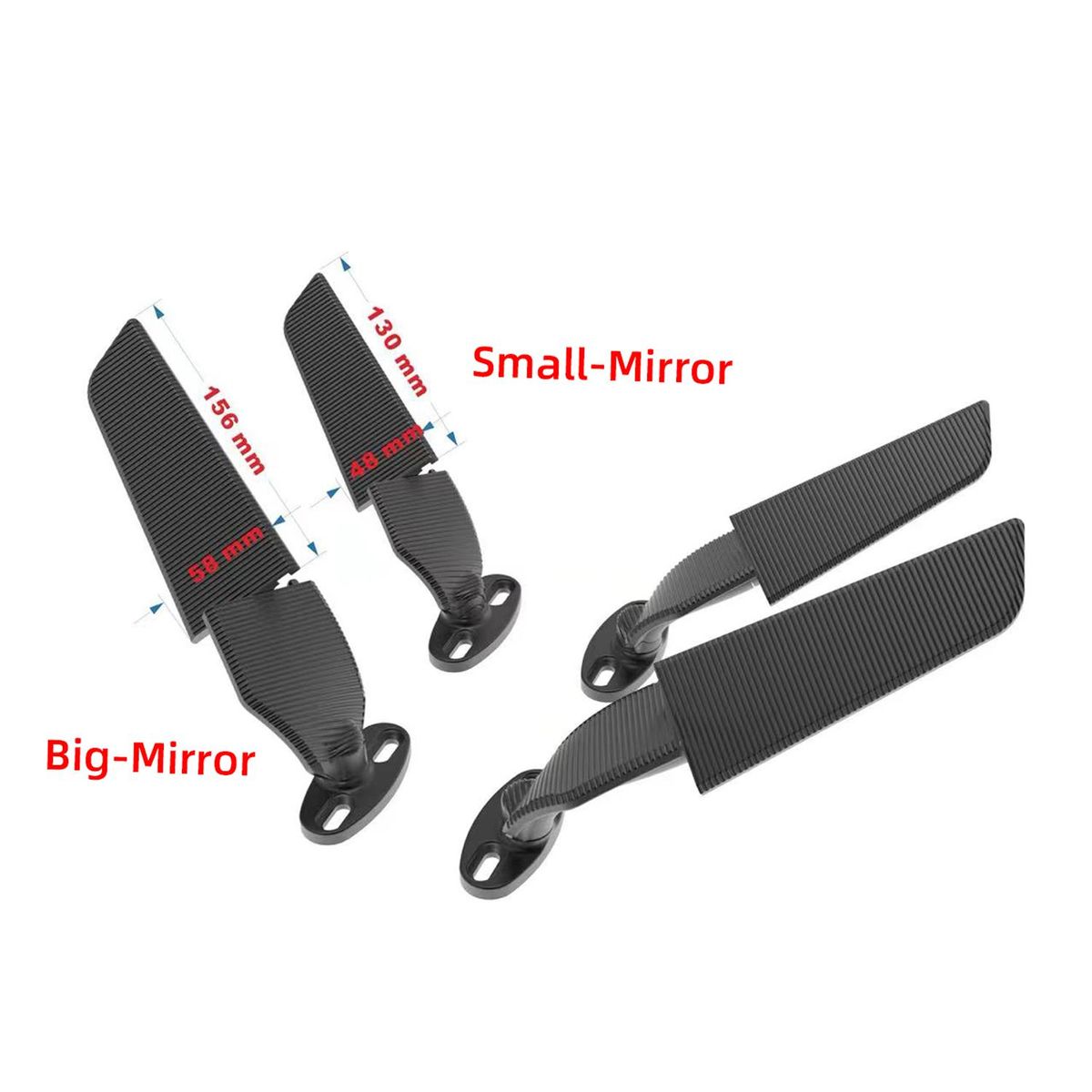 For Suzuki GSXR 600 750 1000 GSX1300R GSX650F GSX-R  Motorcycle Mirror Modified Wind Wing Adjustable Rotating Rearview Mirror