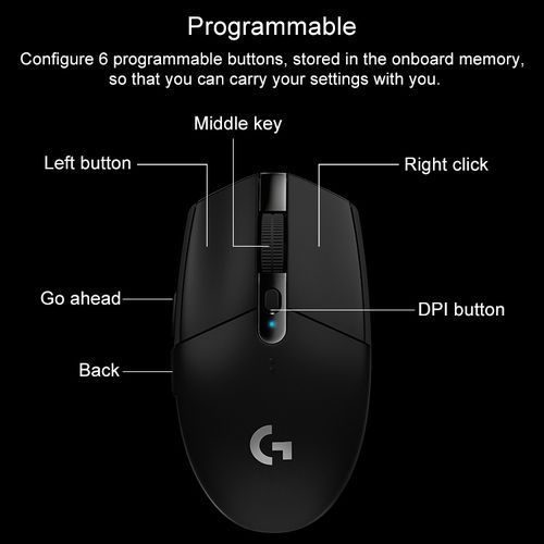 G304 LIGHTSPEED 12000 DPI HERO Sensor Wireless Gaming Mouse