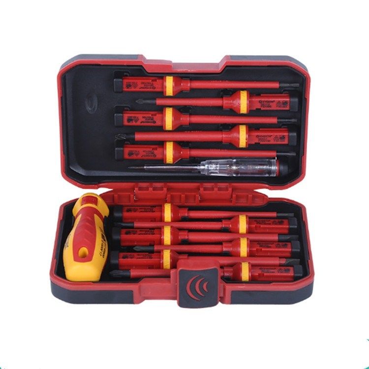 13 In 1 VDE Industrial Telecommunications High Pressure Resistant Screwdriver Set Apple Phone Repair Tool Screwdriver
