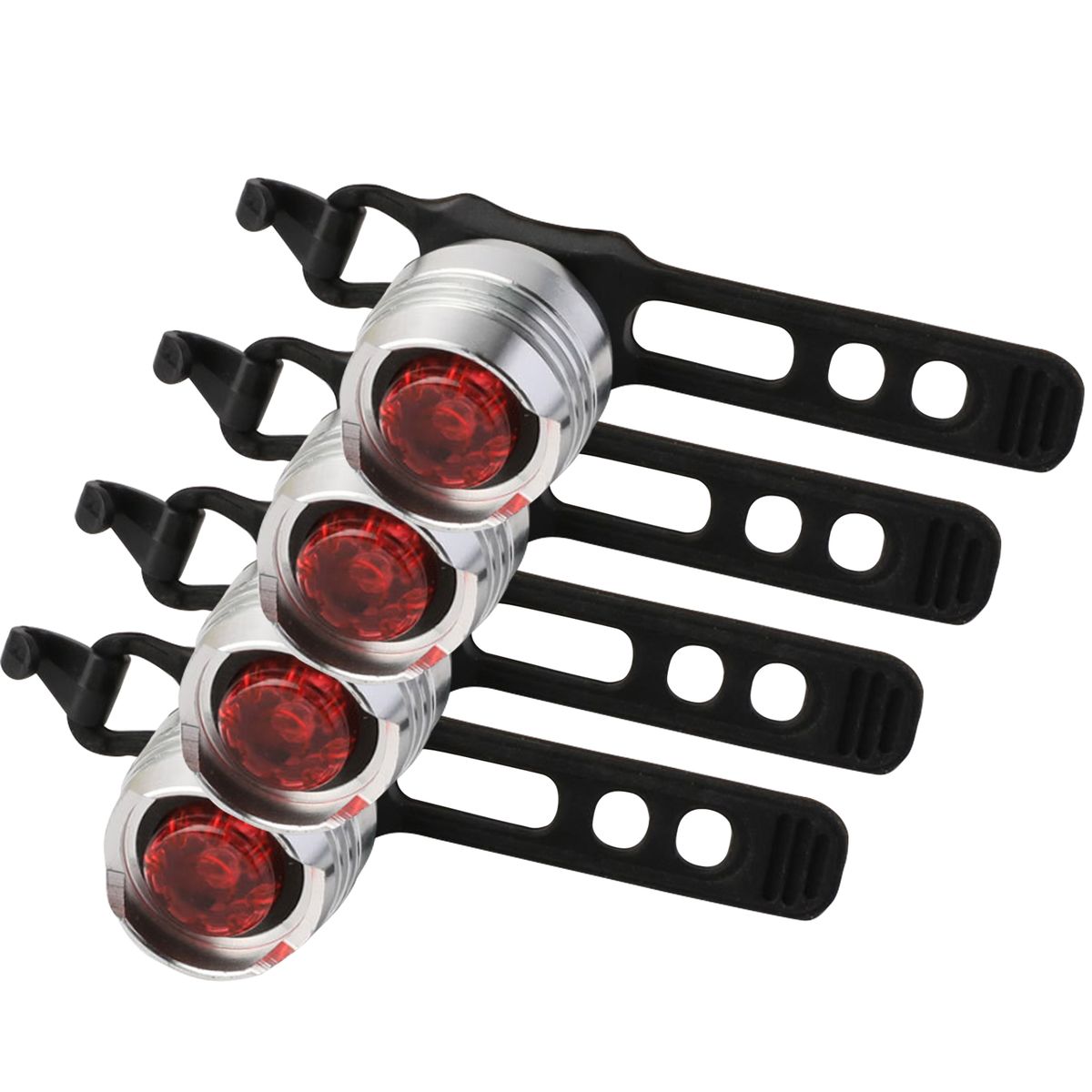 4Pcs Bicycle Tail Lights Bike Ultra Bright Leds Warning