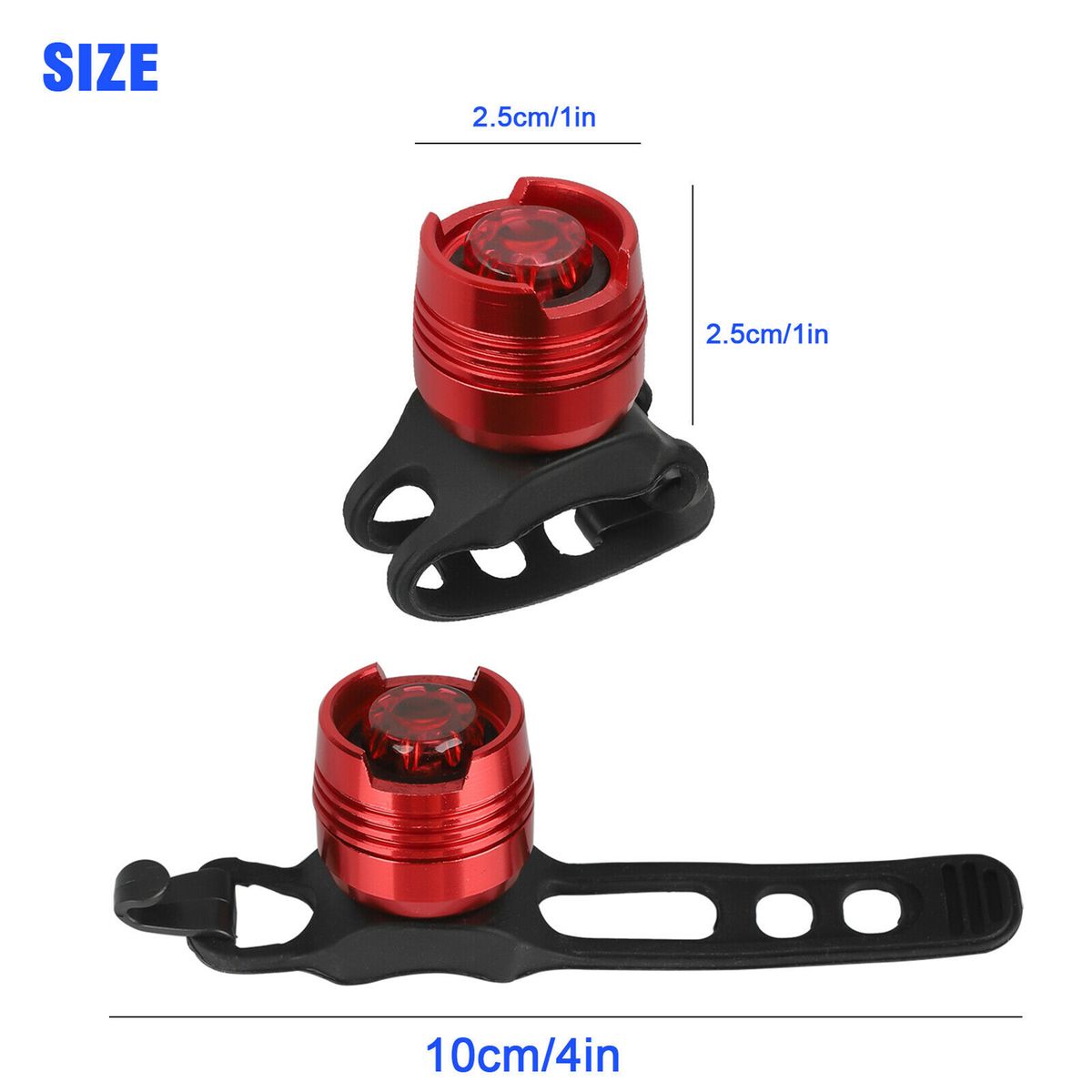4Pcs Bicycle Tail Lights Bike Ultra Bright Leds Warning