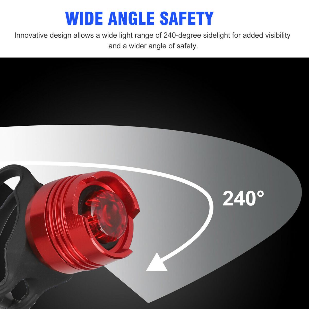 4Pcs Bicycle Tail Lights Bike Ultra Bright Leds Warning