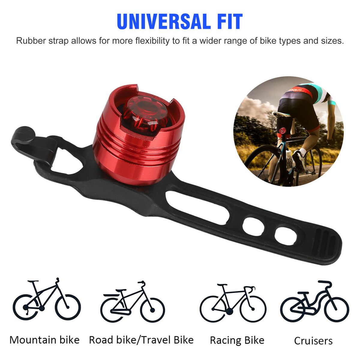 4Pcs Bicycle Tail Lights Bike Ultra Bright Leds Warning