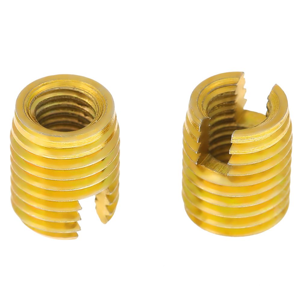 10pcs M8 X M5 Self Tapping Threaded Insert 302 Slotted Type