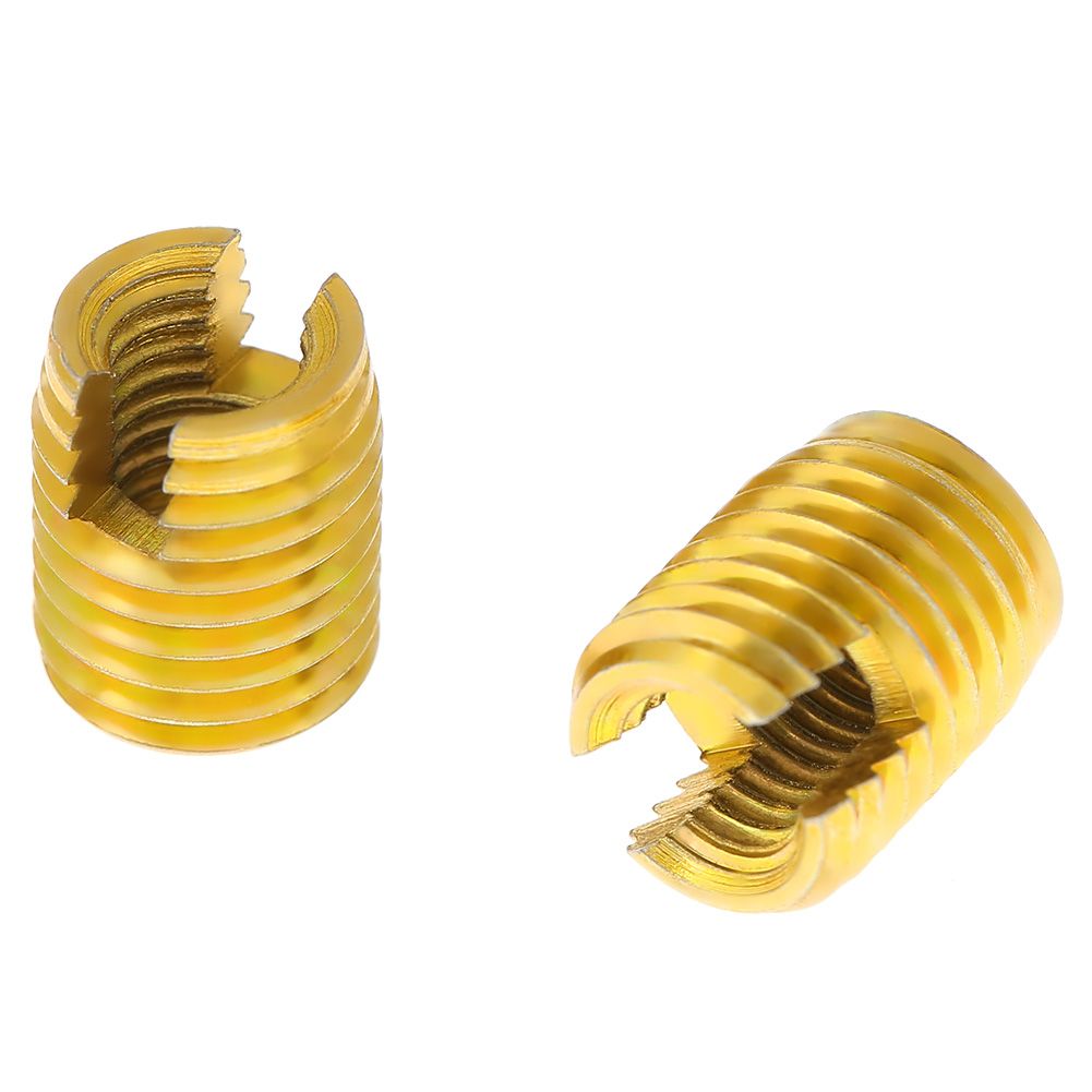 10pcs M8 X M5 Self Tapping Threaded Insert 302 Slotted Type