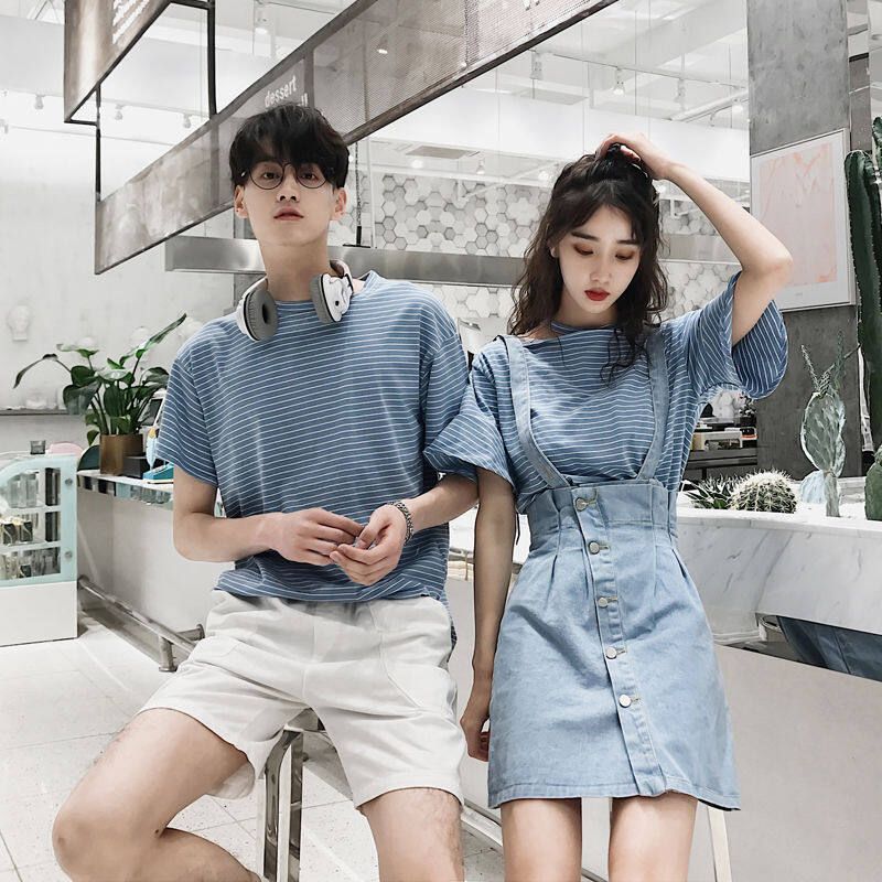 Minority Design Emotional Couple Wear Summer Dress Short-