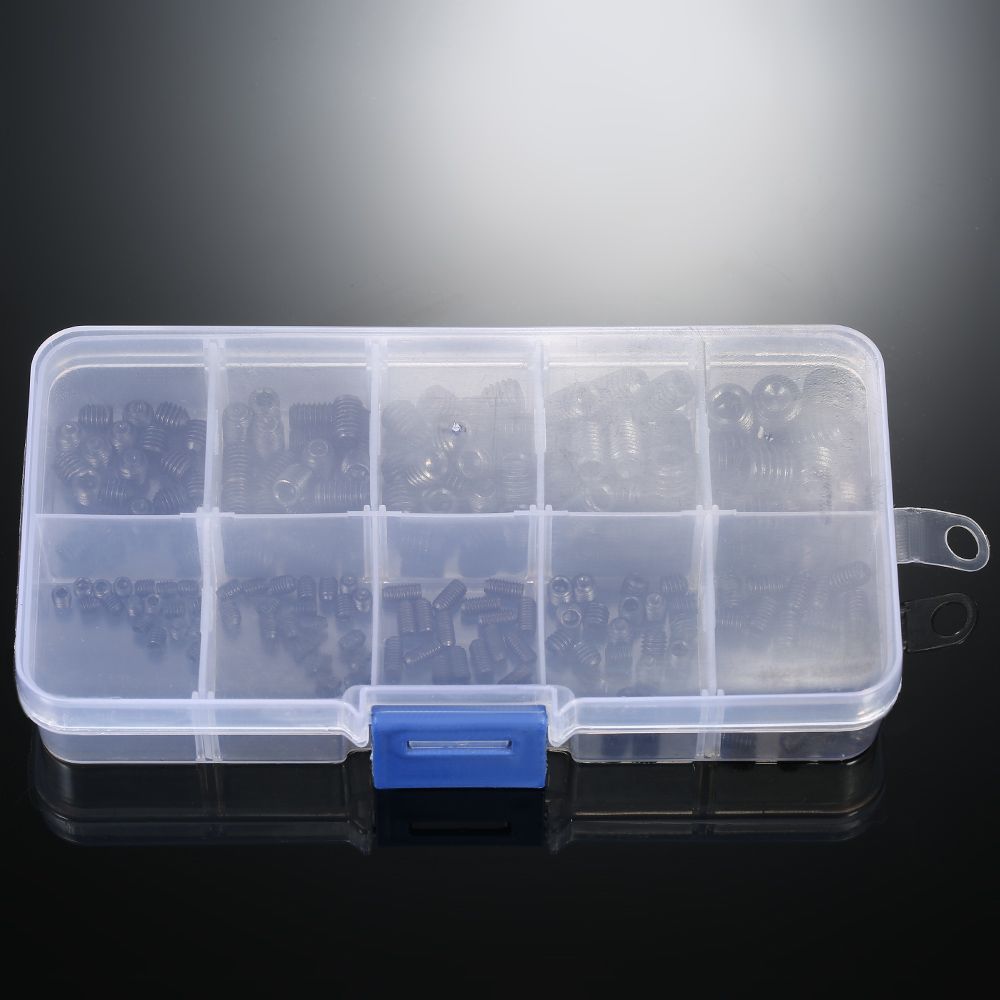 200pcs Black Allen Head Socket Internal Hex Set Grub Screw