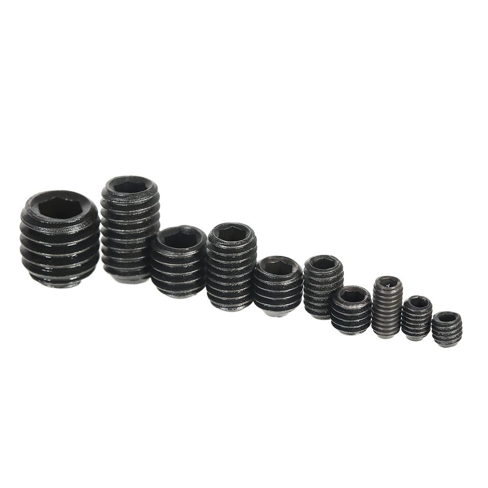 200pcs Black Allen Head Socket Internal Hex Set Grub Screw