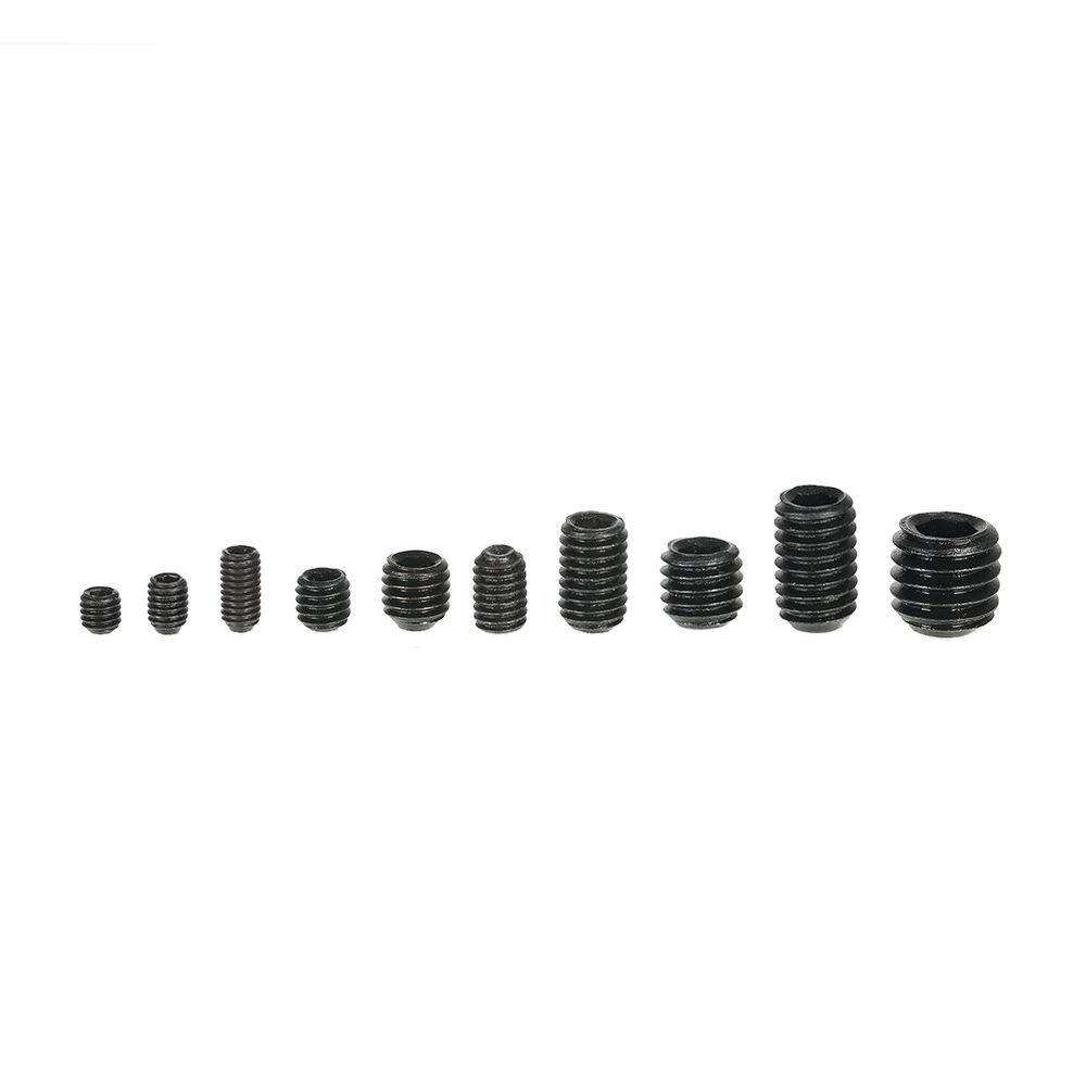 200pcs Black Allen Head Socket Internal Hex Set Grub Screw