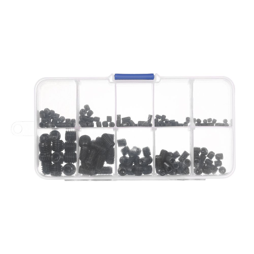 200pcs Black Allen Head Socket Internal Hex Set Grub Screw