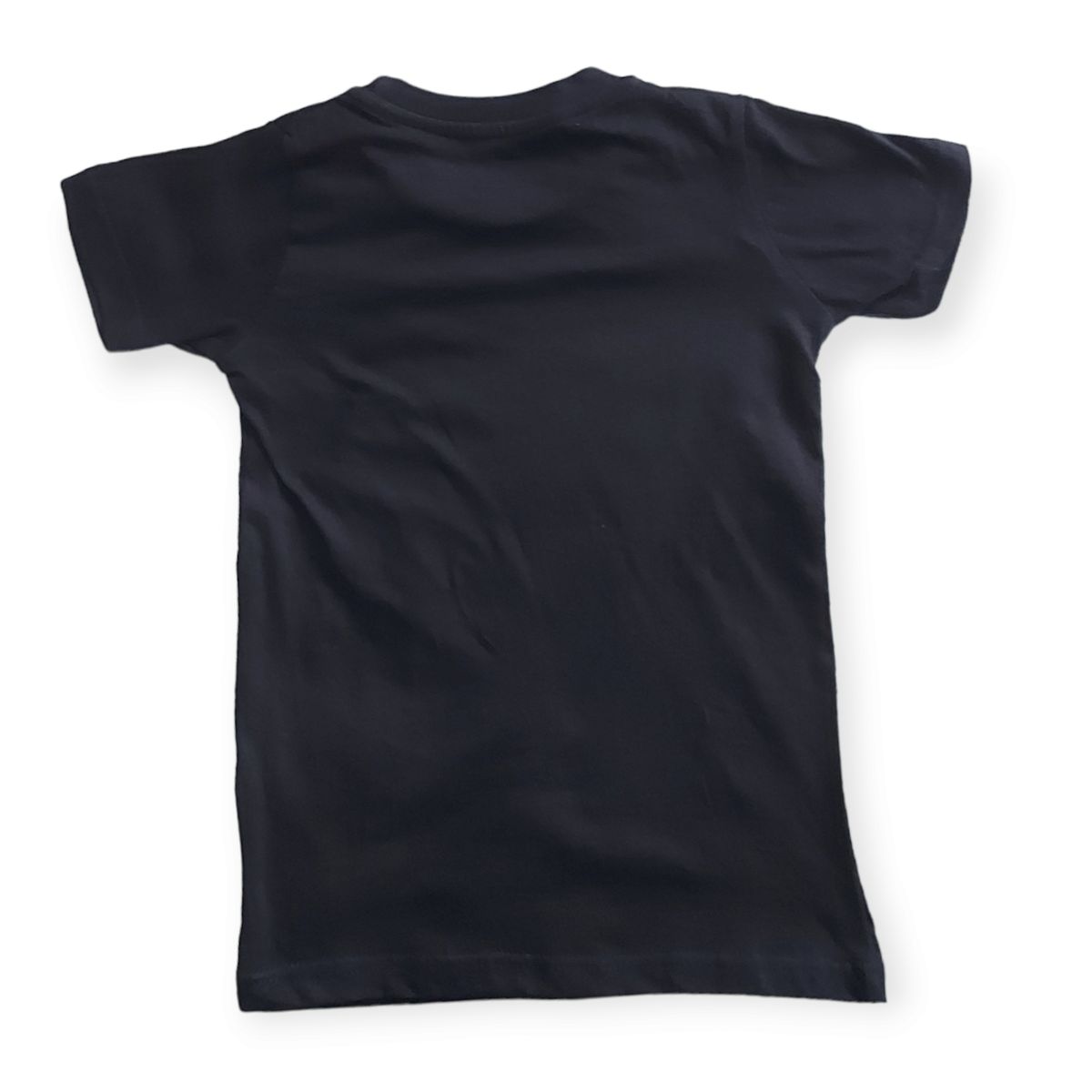 Print Cotton Boy Top- Black