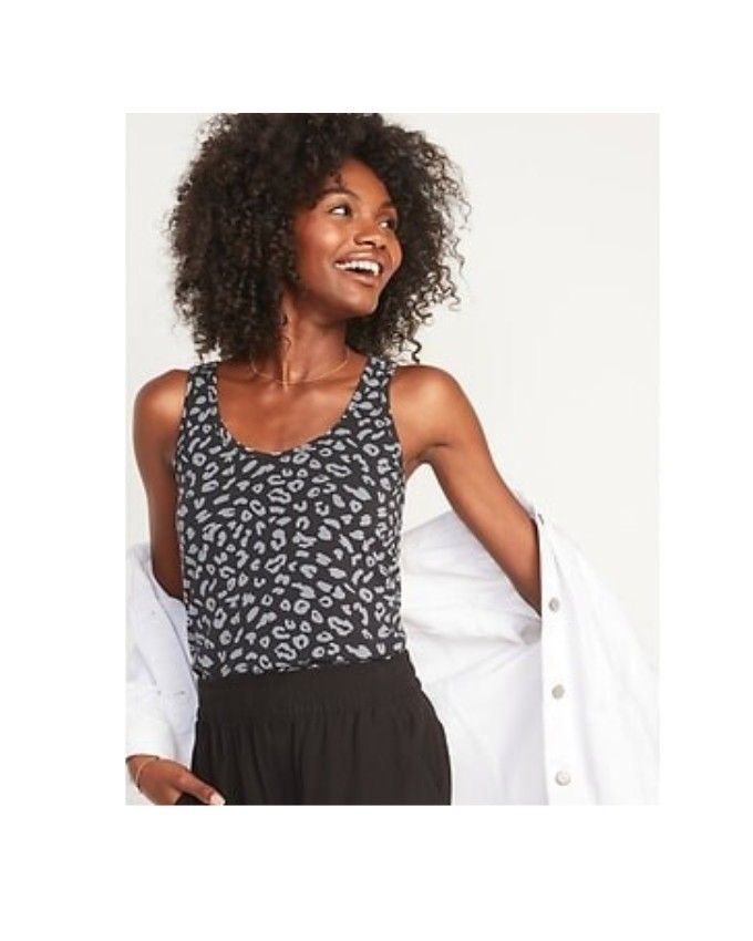 First-Layer Leopard-Print Tank Top For Women
