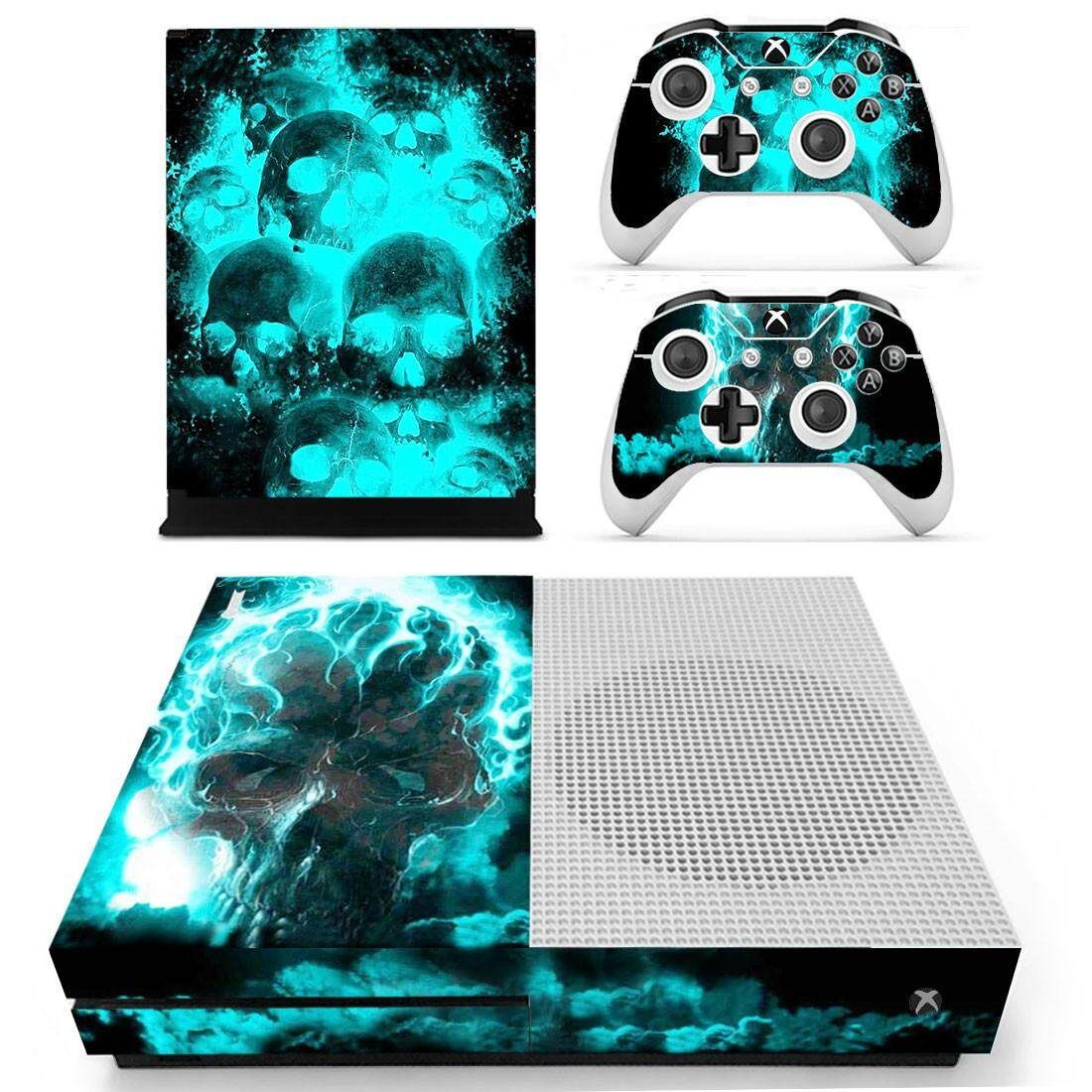 2 Controller Sticker + Skeleton Designer Skin For XBOX ONE S Gaming Console YS-xboxoneS-0134 YS-xboxoneS-0134