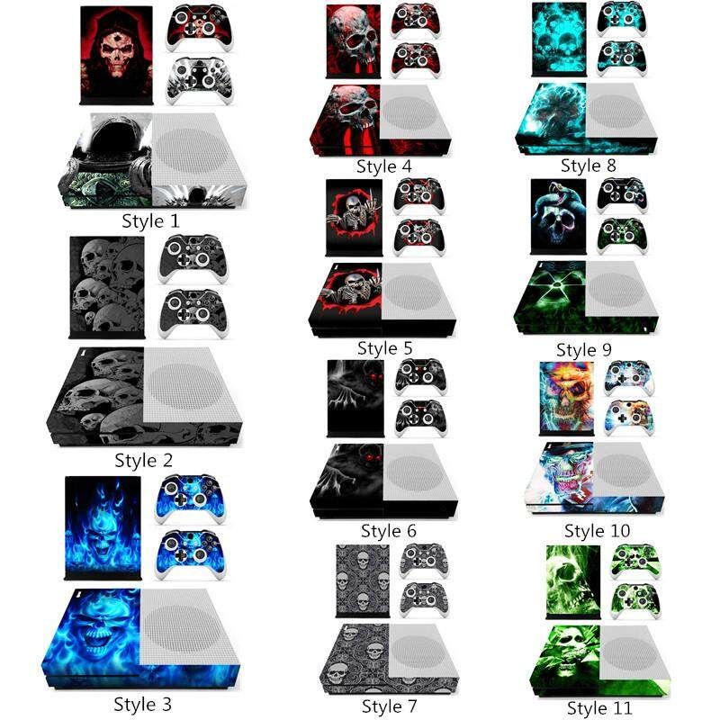 2 Controller Sticker + Skeleton Designer Skin For XBOX ONE S Gaming Console YS-xboxoneS-0134 YS-xboxoneS-0134