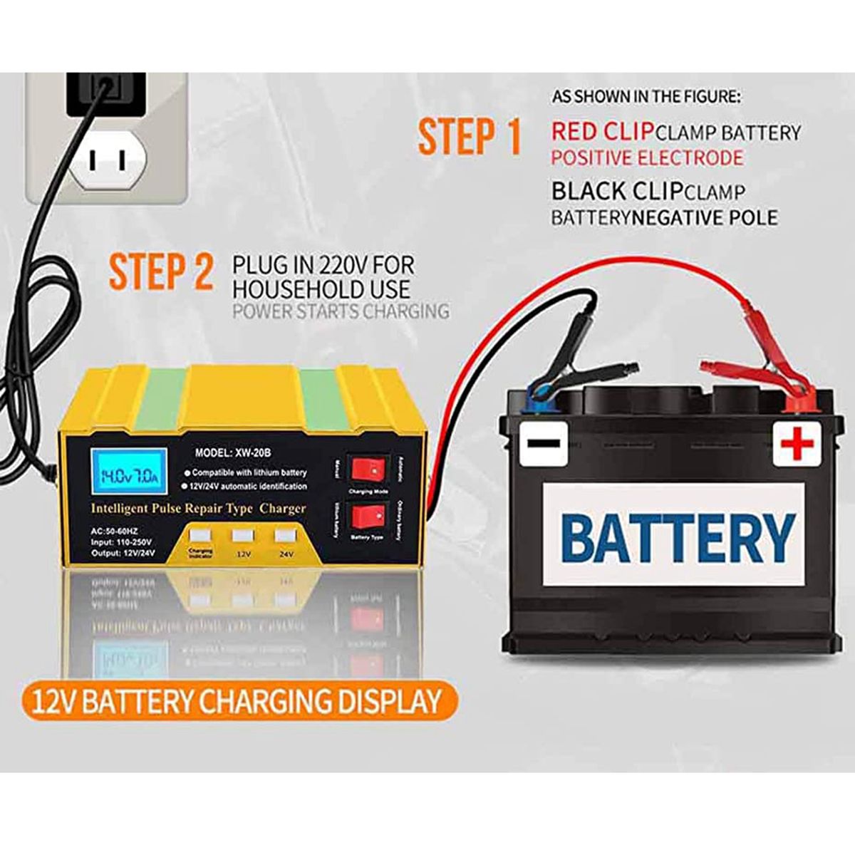 Marine 12 Volt Battery Charger Automotive