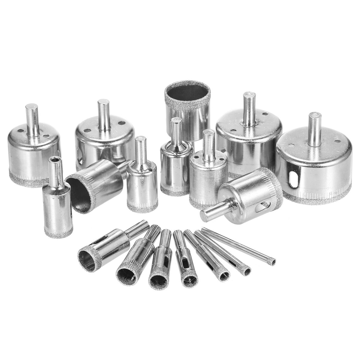 18Pcs Diamond Drill Bits For Ceramic, Diamond Hole  Drill