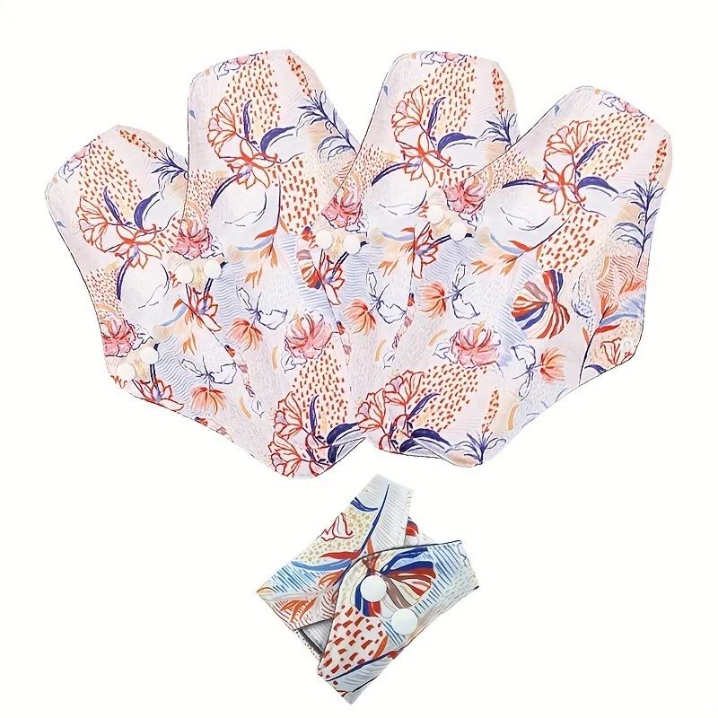 Washable Sanitary Soft Bamboo Charcoal Menstrual Pad X 1