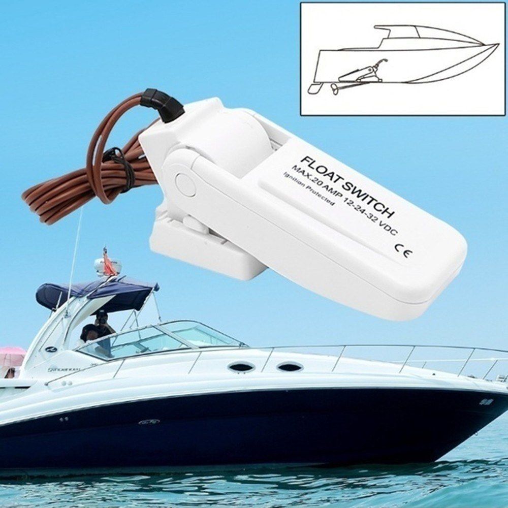 12V 1100GPH Automatic Boat Bilge Pump Float Switch Bilge