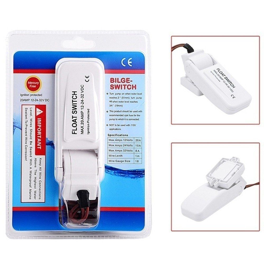 12V 1100GPH Automatic Boat Bilge Pump Float Switch Bilge