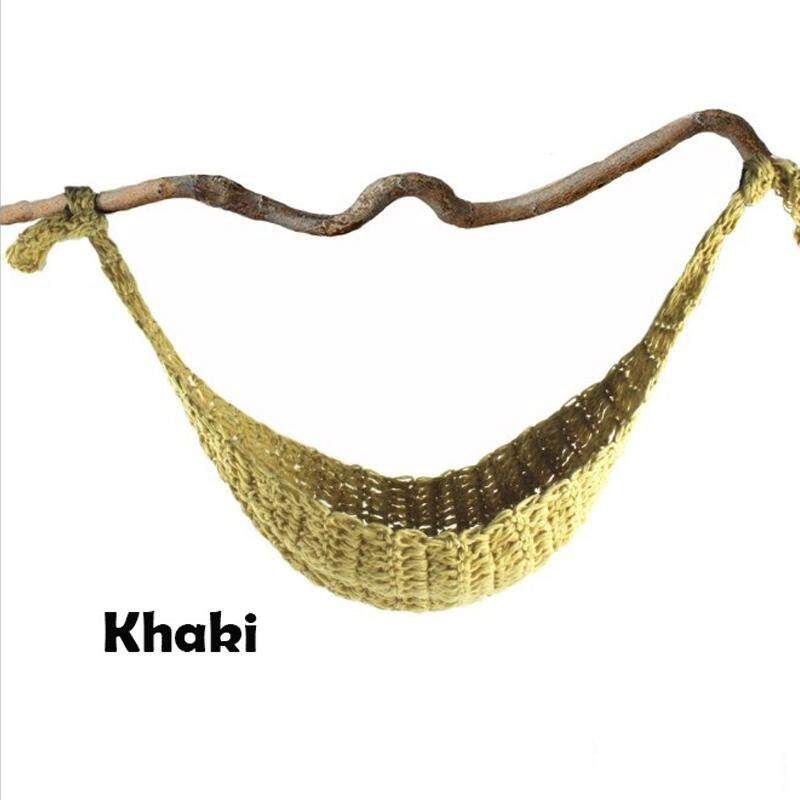 Newborn Baby Clothing Photography Props Photo Accessories Wool Net Bag Hammock Khaki
