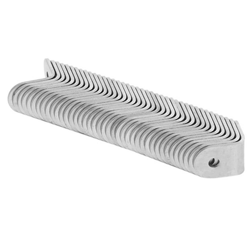 120PCS L Bracket Corner with 240PCS Screws, Corner Bracket, Angle Bracket Fastener for Wood Furniture Bedframe Cabinet