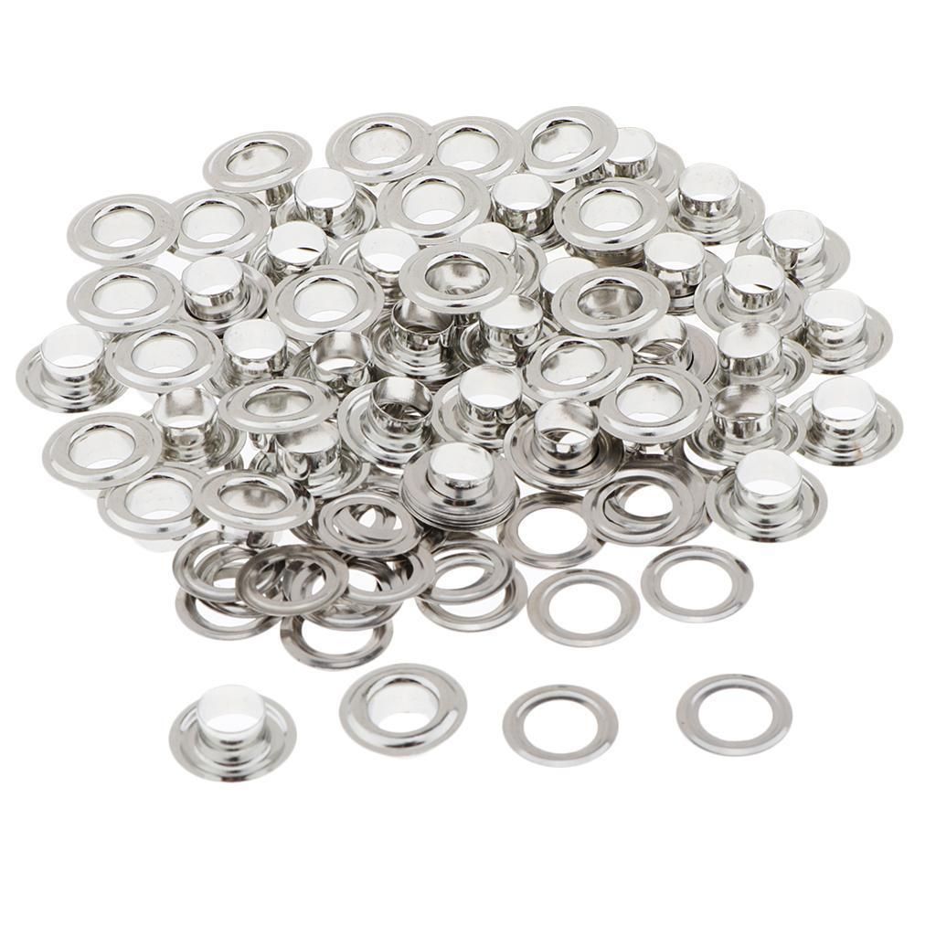 Prettyia 50 Sets Metal Eyelets With Washers DIY Crafts Garment