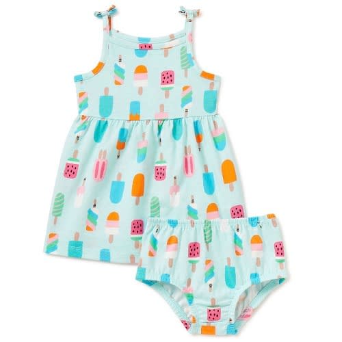 Baby Girls Popsicle Sleeveless Dress - 2pcs