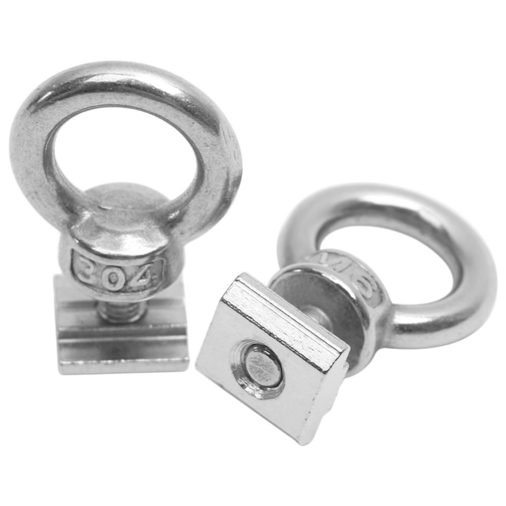 2 Pack Kayak Track Mount Tie Down Eyelet For Bungee Cord